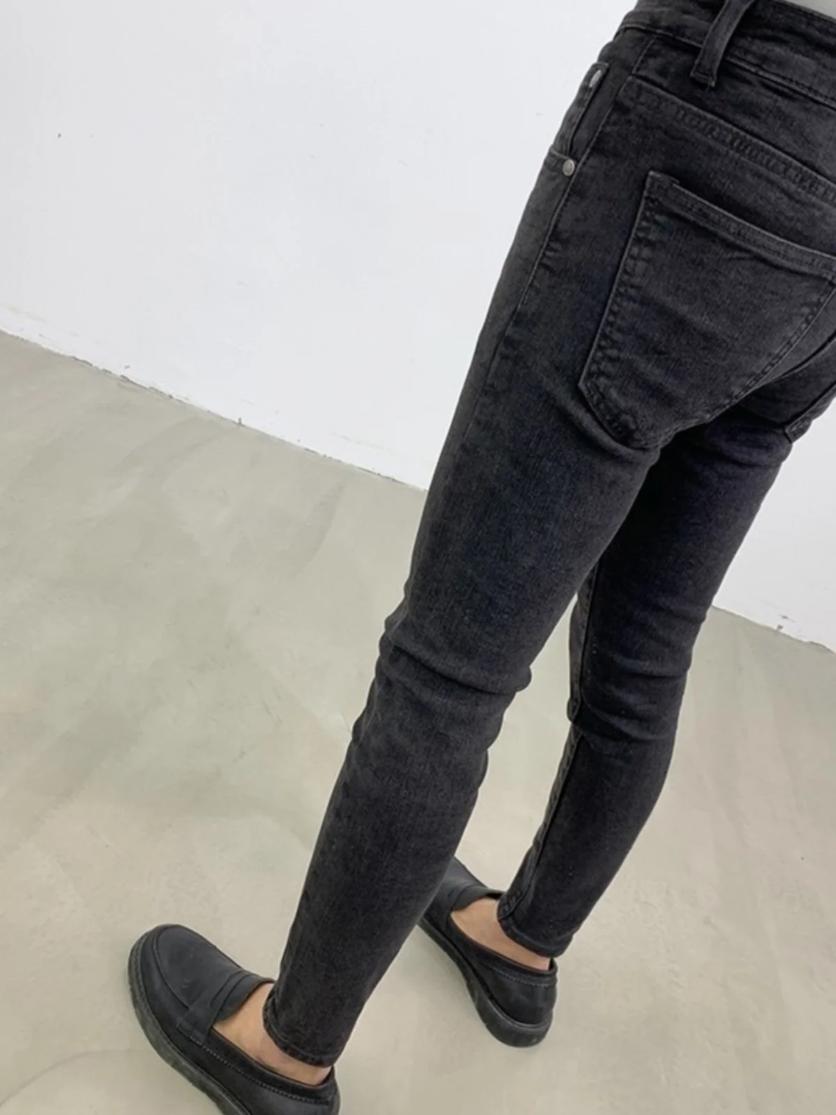 Men's Slim Fit Fce Lined Thiened Denim Jeans mid Waist Nine Point Winter Faion Youth Cotton Stretch Denim Long Trousers
Men's Slim Fit Fce Lined Thiened Denim Jeans mid Waist Nine Point Winter Faion Youth Cotton Stretch Denim Long Trousers