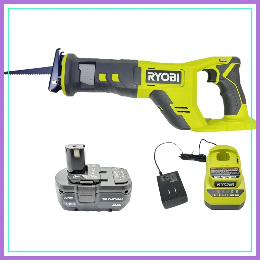 18V Cordless Reciprocating Saw Kit with 4.0 Ah Battery and Charger
18V Cordless Reciprocating Saw Kit with 4.0 Ah Battery and Charger
