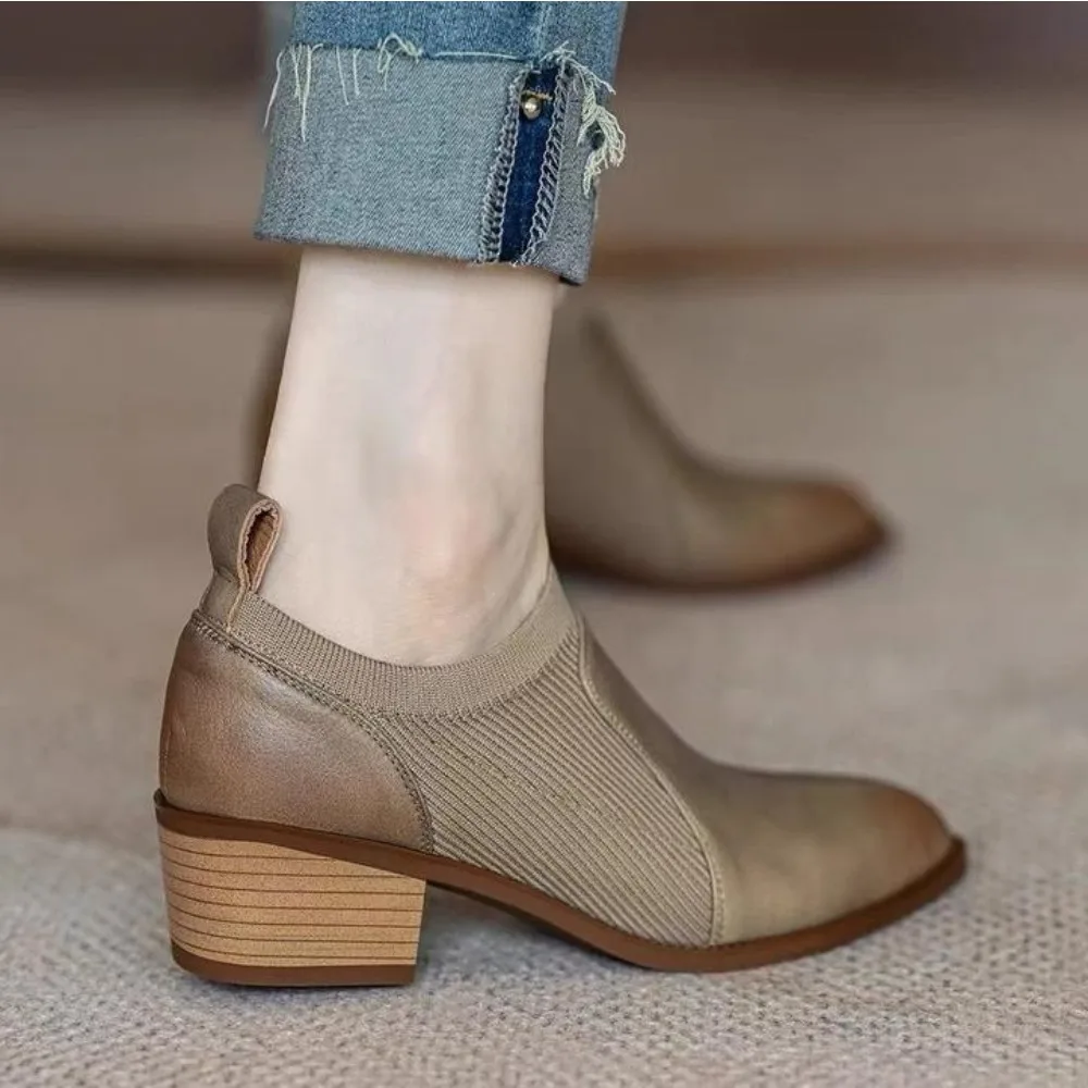 Autumn New Soft Work Shoes,Women Mid Heels,Stretch,Pointed Toe,Slip On,Brown,Khaki,British Style,35-40,Dropship
Autumn New Soft Work Shoes,Women Mid Heels,Stretch,Pointed Toe,Slip On,Brown,Khaki,British Style,35-40,Dropship