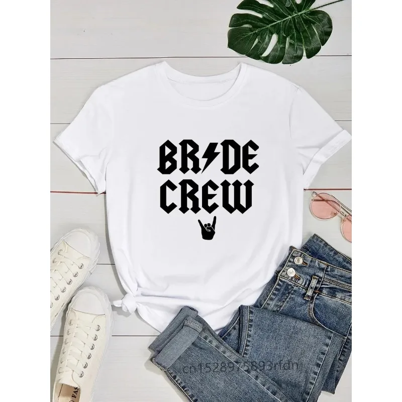 Bride Crew Team Bride Bachelorette Wedding Party Evjf Group Women Casual Basics O-collar Black Shirt Short Sleeve Lady T-shirts
Bride Crew Team Bride Bachelorette Wedding Party Evjf Group Women Casual Basics O-collar Black Shirt Short Sleeve Lady T-shirts