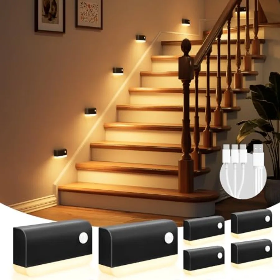 Motion Sensor Night Light Rechargeable Stair Lights Indoor Battery Operated Night Light for Hallway Stairway Bathroom Bedroom K
Motion Sensor Night Light Rechargeable Stair Lights Indoor Battery Operated Night Light for Hallway Stairway Bathroom Bedroom K