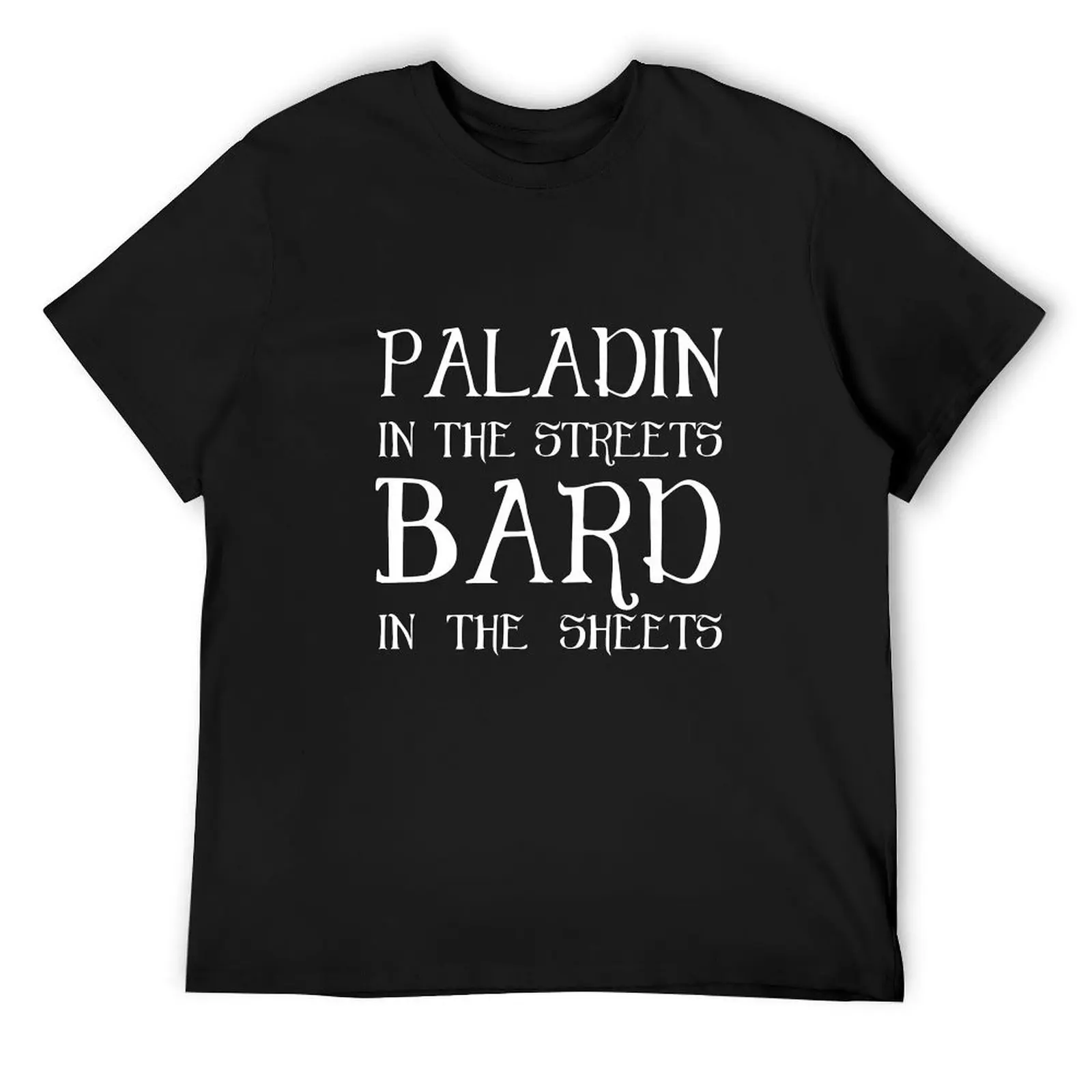 Paladin in the Streets, Bard in the Sheets T-Shirt vintage graphic tee T-shirts oversize heavyweights tee shirts for men
Paladin in the Streets, Bard in the Sheets T-Shirt vintage graphic tee T-shirts oversize heavyweights tee shirts for men