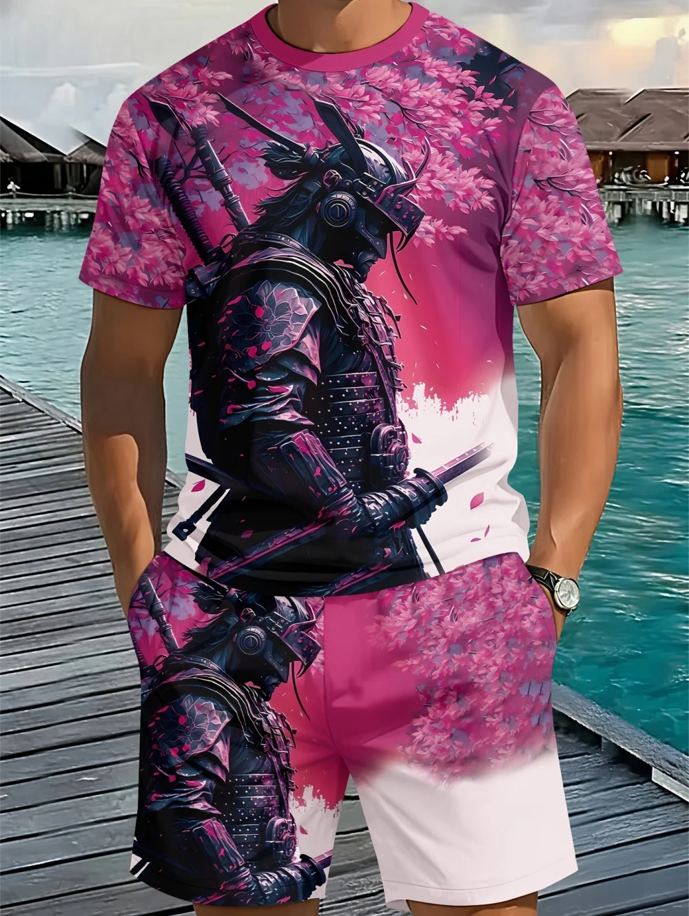New Japan Samurai Men Two-Piece Set Personalised Casual Short Sleeve Tees and Shorts Summer Outfit Suit Fashion Clothing for Man
New Japan Samurai Men Two-Piece Set Personalised Casual Short Sleeve Tees and Shorts Summer Outfit Suit Fashion Clothing for Man