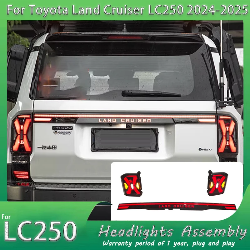 Car Auto Lights For Toyota Land Cruiser LC250 2024-2025 LED Tail Lamp Dynamic Turn Signal Light Car Through Taillights Assembly
Car Auto Lights For Toyota Land Cruiser LC250 2024-2025 LED Tail Lamp Dynamic Turn Signal Light Car Through Taillights Assembly