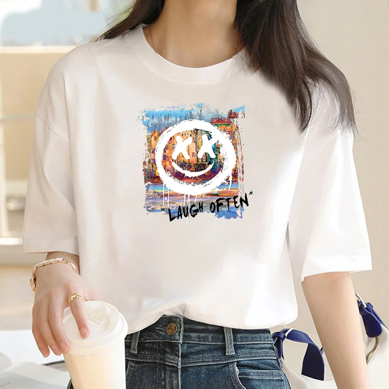 Ladies fashion cute cartoon picture T-shirt Short sleeve T-shirt Printed pattern T-shirt Top fashion summer new printed clothing 
Ladies fashion cute cartoon picture T-shirt Short sleeve T-shirt Printed pattern T-shirt Top fashion summer new printed clothing