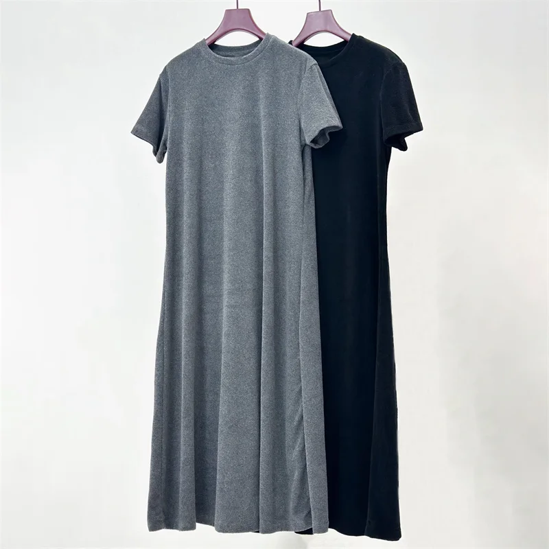 Women's dress Winter 2025 new elastic slim fit round neck long dresses Cotton blend short sleeved dress party dresses y2k Dress
Women's dress Winter 2025 new elastic slim fit round neck long dresses Cotton blend short sleeved dress party dresses y2k Dress