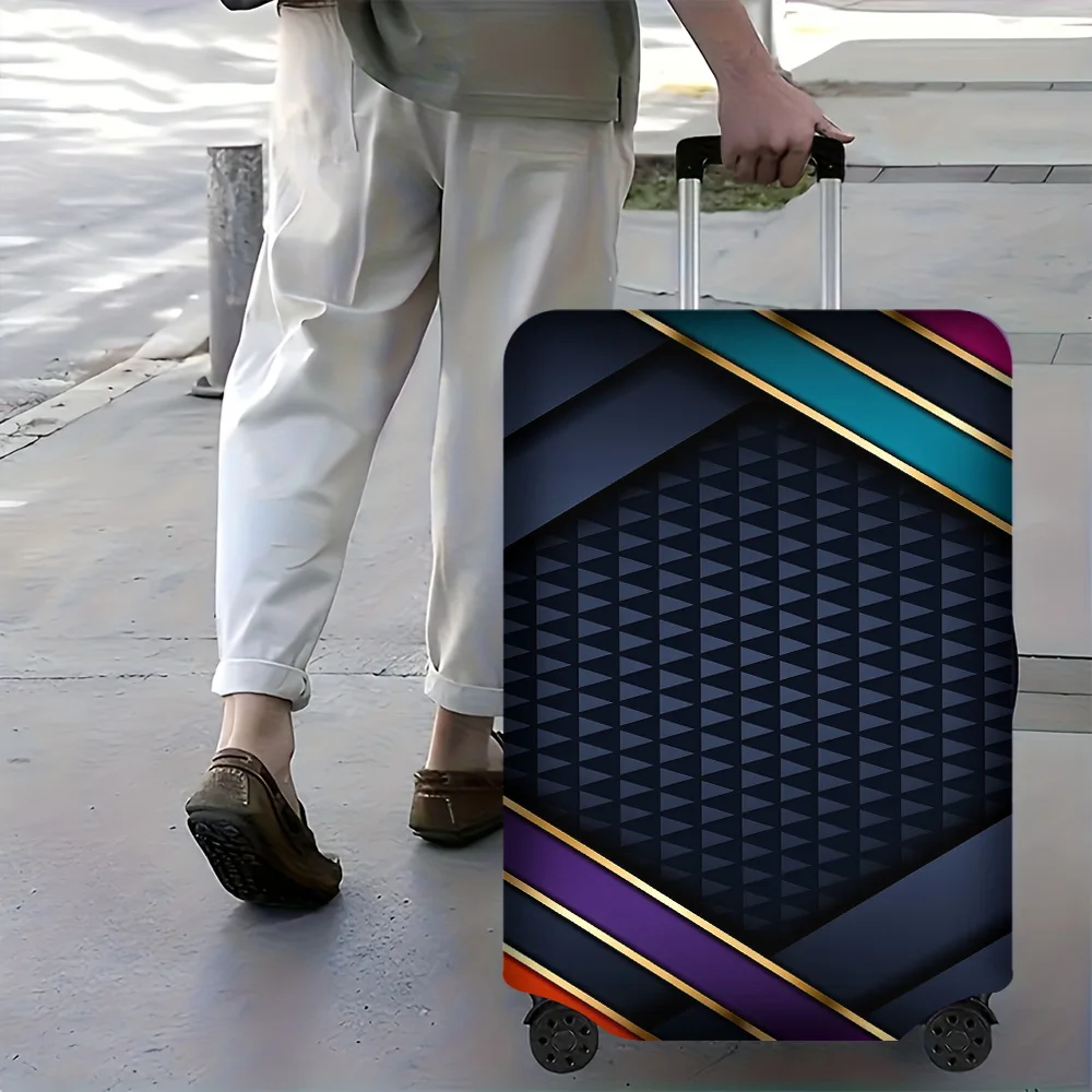 1PC Geometric Navy Blue Trunk Lid, Magenta, and Orange Diagonal Stripes; Elastic Dust Travel Accessory for 18-32 Inch Travel
1PC Geometric Navy Blue Trunk Lid, Magenta, and Orange Diagonal Stripes; Elastic Dust Travel Accessory for 18-32 Inch Travel