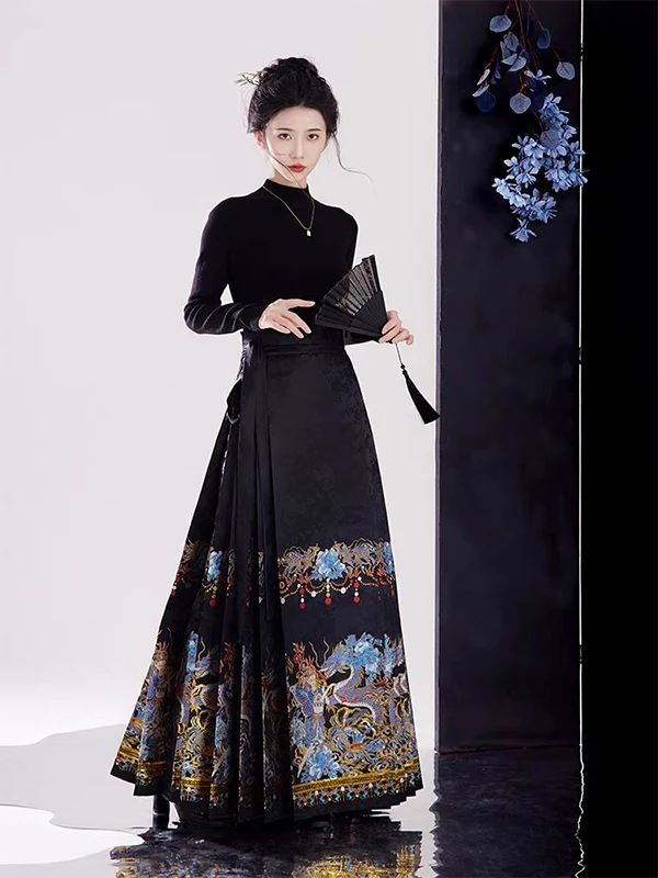 New Chinese Sle Hanfu Women's Adult Daily Ma Face Skirt Autumn Winter 2025 New Arrival High Waist Gored Skirt Loose Fit
New Chinese Sle Hanfu Women's Adult Daily Ma Face Skirt Autumn Winter 2025 New Arrival High Waist Gored Skirt Loose Fit