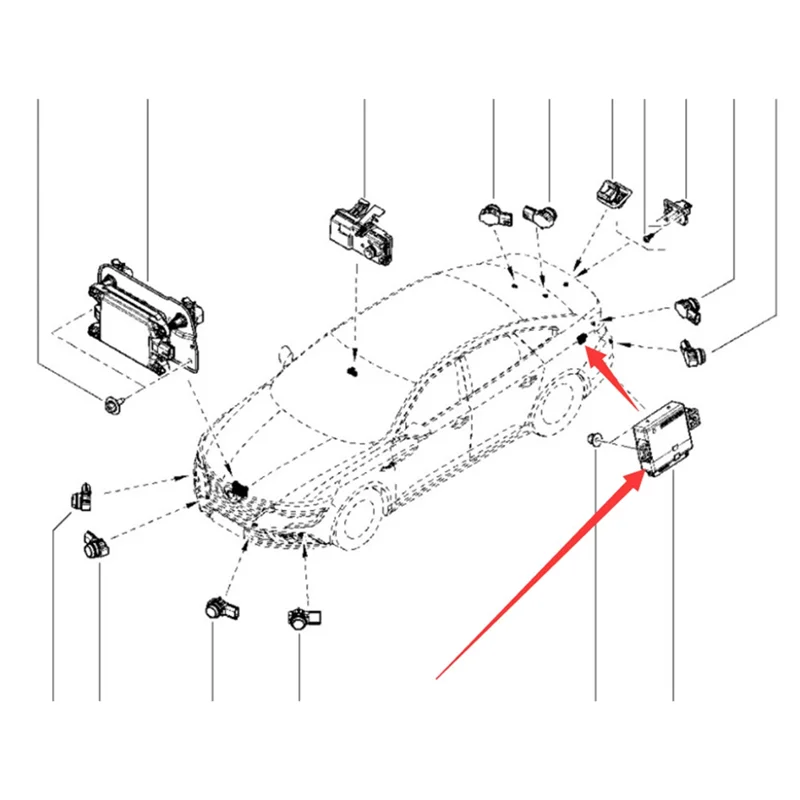 Lasting Parking Aid ECU Reversing Radar Control Module For Renault Koleos II QM6 Talisman Megane IV 259908951R
Lasting Parking Aid ECU Reversing Radar Control Module For Renault Koleos II QM6 Talisman Megane IV 259908951R