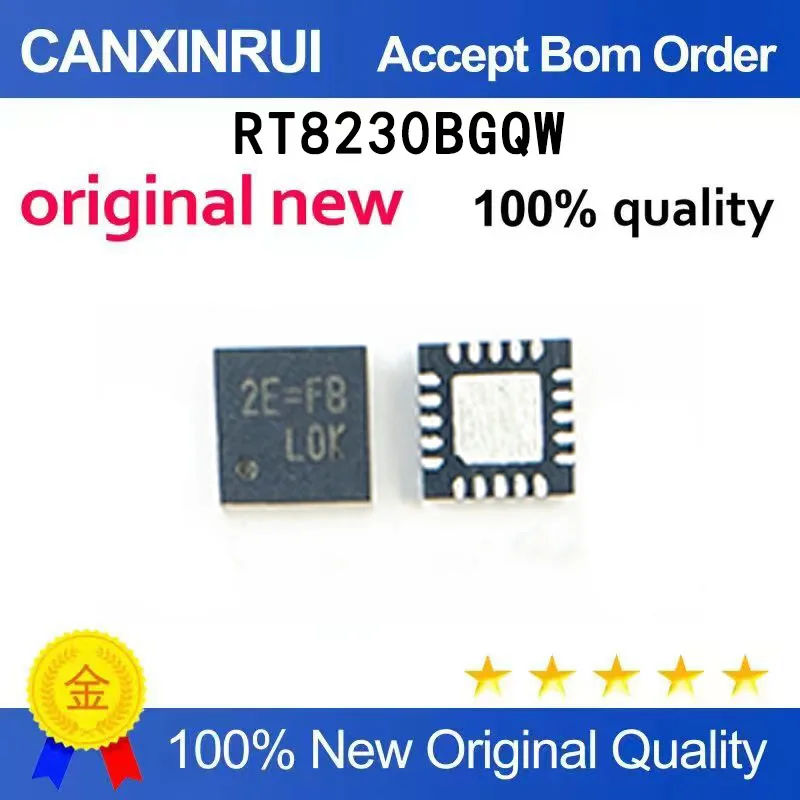 (5-100 pieces)Brand new original RT8230BGQW 2E=FD 2E=RT8230B 2E=EM 2E=FD 2E=QFN20
(5-100 pieces)Brand new original RT8230BGQW 2E=FD 2E=RT8230B 2E=EM 2E=FD 2E=QFN20