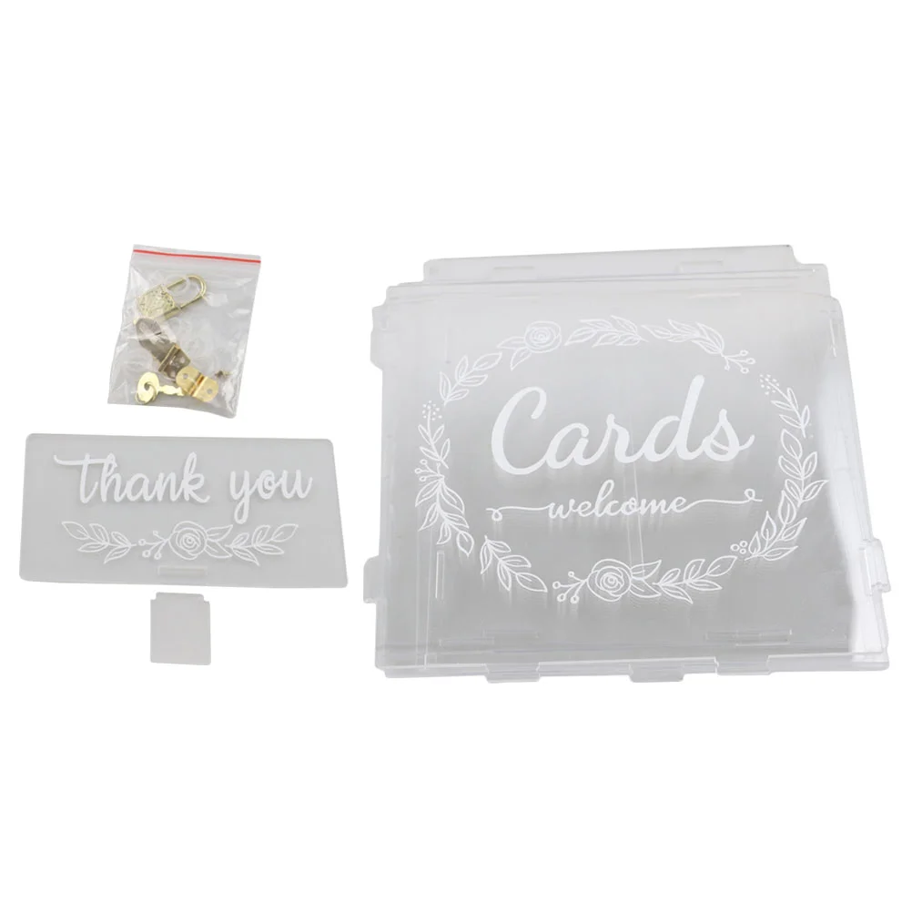 Large Wedding Card Box Transparent Acrylic Money Envelope Holder Lock for Party Reception Keepsake Storage Elegant Design Easy
Large Wedding Card Box Transparent Acrylic Money Envelope Holder Lock for Party Reception Keepsake Storage Elegant Design Easy