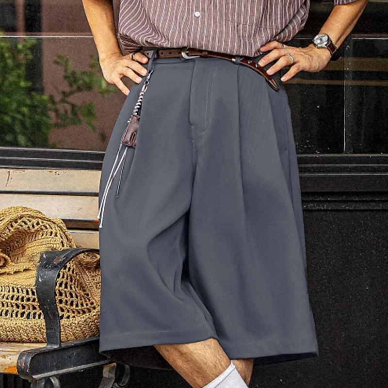 INCERUN Men's Shorts Solid Color Button Joggers Loose Men Bottoms Summer Streetwear 2026 Fashion Casual Wide Leg Shorts For Man
INCERUN Men's Shorts Solid Color Button Joggers Loose Men Bottoms Summer Streetwear 2026 Fashion Casual Wide Leg Shorts For Man