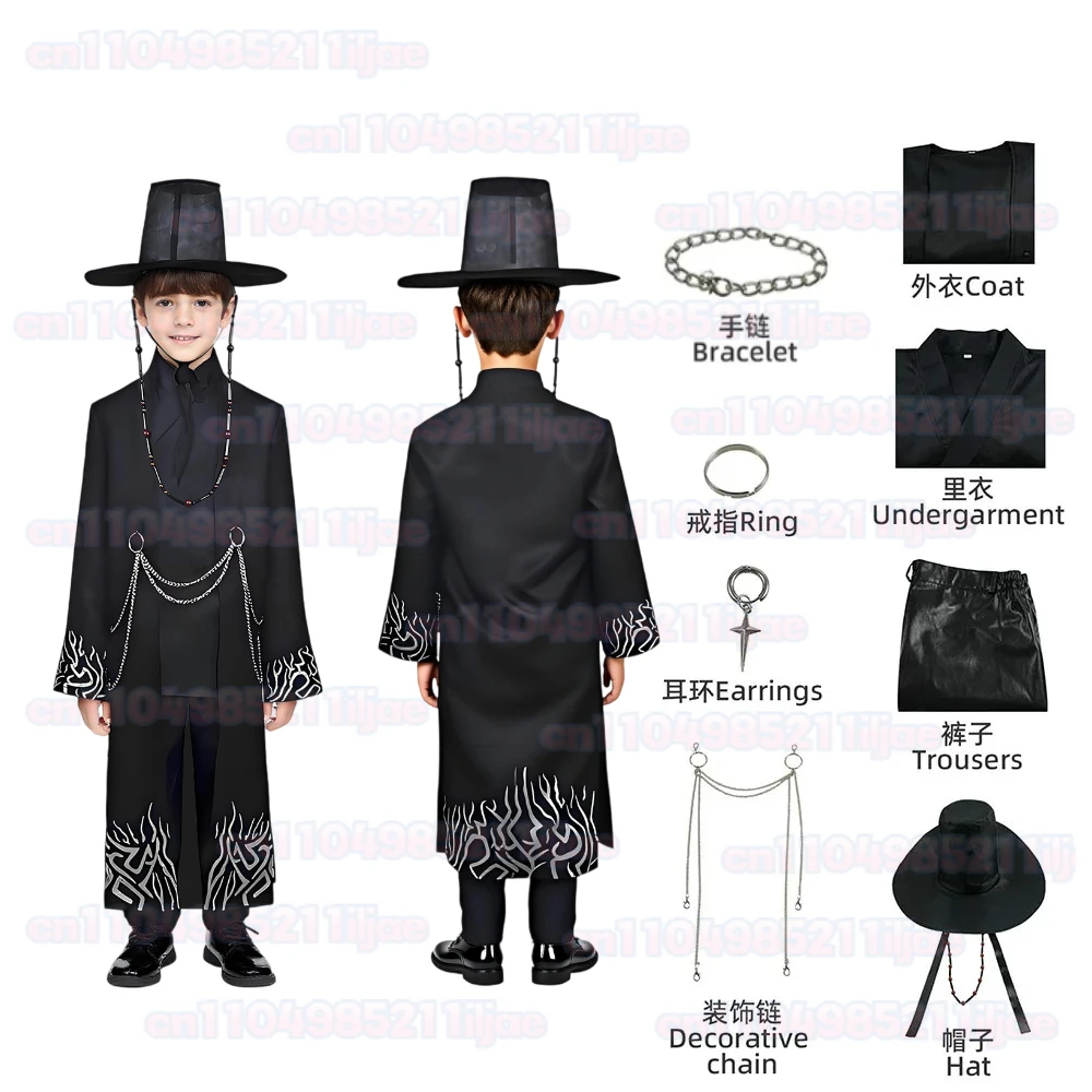 Anime Saja Boys Cosplay Costume Halloween Printed K-Pop Demon Hunters Cosplay Kimono Set Show Party Clothes Hat for Adult Kids
Anime Saja Boys Cosplay Costume Halloween Printed K-Pop Demon Hunters Cosplay Kimono Set Show Party Clothes Hat for Adult Kids