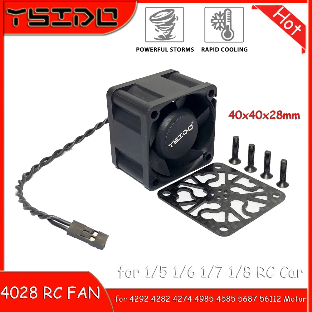 RC Motor Fan 4028 25000RPM 8.4V Fast Cooling Heat-sink for ARRMA Traxxas 1/5 1/6 1/7 1/8 RC Car 4292 4282 4274 4985 4092 4082
RC Motor Fan 4028 25000RPM 8.4V Fast Cooling Heat-sink for ARRMA Traxxas 1/5 1/6 1/7 1/8 RC Car 4292 4282 4274 4985 4092 4082