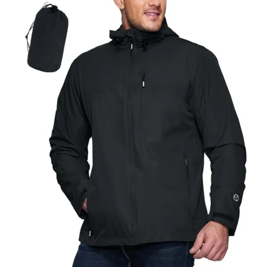 Outdoor Ventures Men's Packable Rain Jacket Waterproof Lightweight Raincoat with Hood Windproof Cycling Jackets
Outdoor Ventures Men's Packable Rain Jacket Waterproof Lightweight Raincoat with Hood Windproof Cycling Jackets
