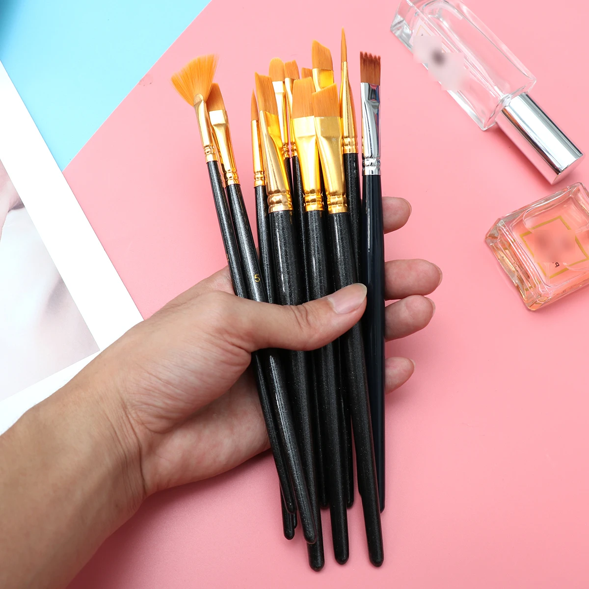 13pcs Painting Assorted Watercolor Artists Detailing Nylon Drawing Set Drawing Brushes Safe Face Art School Events
13pcs Painting Assorted Watercolor Artists Detailing Nylon Drawing Set Drawing Brushes Safe Face Art School Events