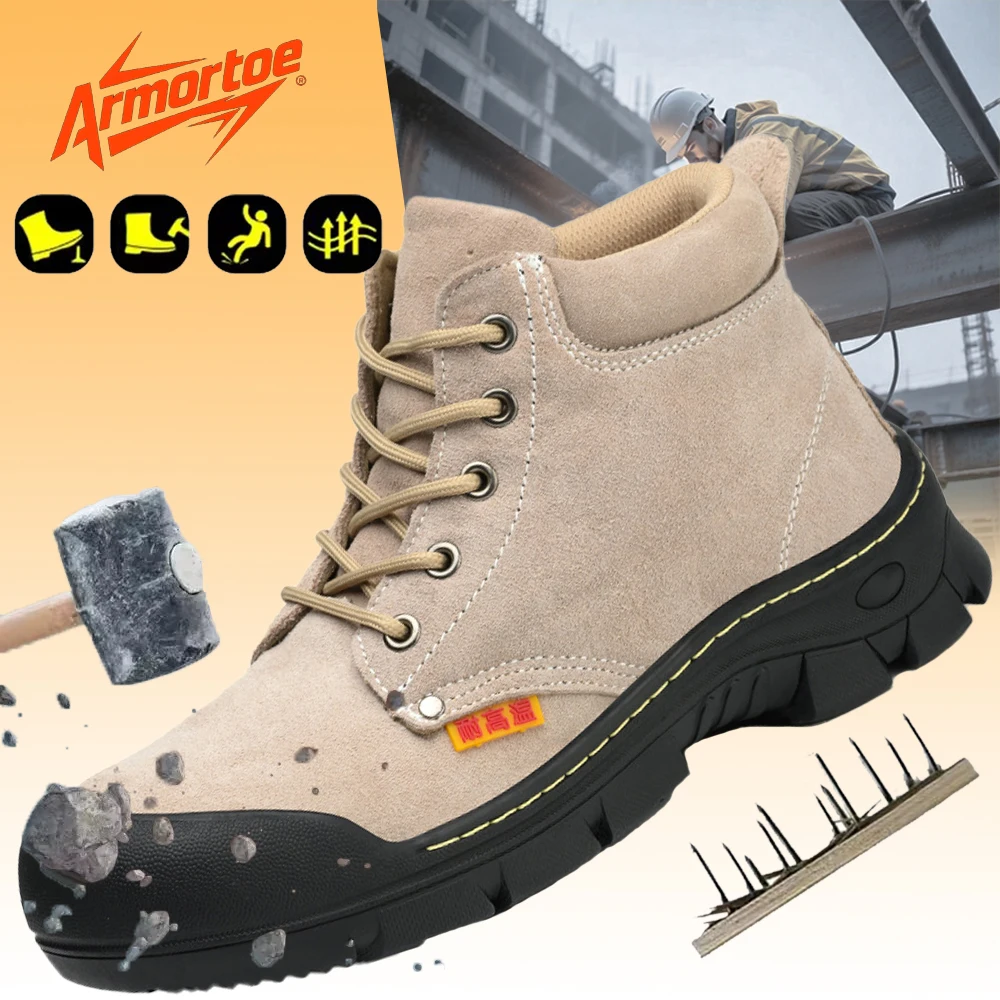 ArmorToe Welder Steel Toe Heatproof Welding Work Boots Yellow High Top Puncture Proof Impact Resistant Durable #Armor3041
ArmorToe Welder Steel Toe Heatproof Welding Work Boots Yellow High Top Puncture Proof Impact Resistant Durable #Armor3041
