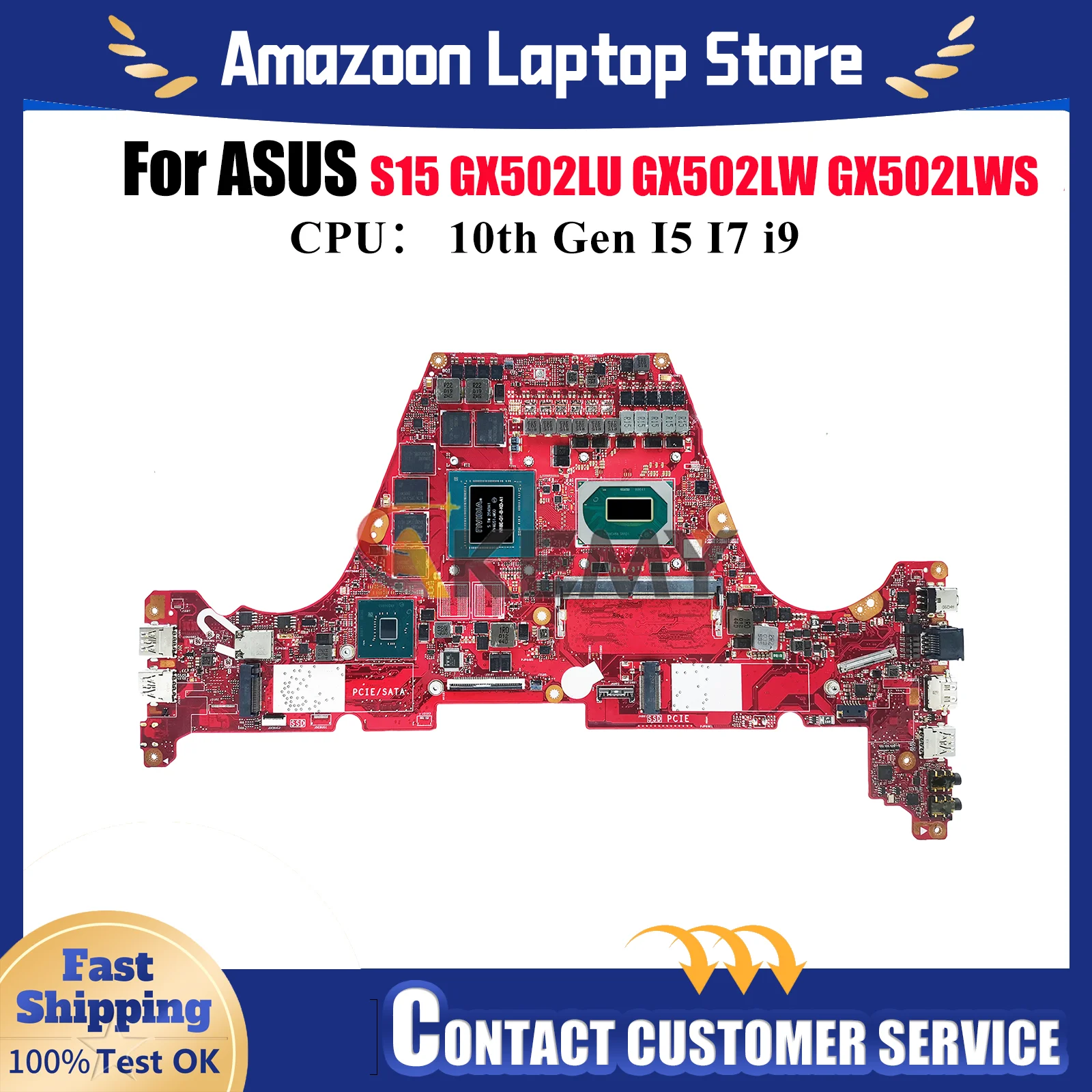 GX502LXS Laptop Motherboard For ASUS ROG Zephyrus GX502LW GX502LXS GX502L GX502LV GX502LWS GX502LU S15 Mainboard W/ I5 I7 i9 CPU
GX502LXS Laptop Motherboard For ASUS ROG Zephyrus GX502LW GX502LXS GX502L GX502LV GX502LWS GX502LU S15 Mainboard W/ I5 I7 i9 CPU