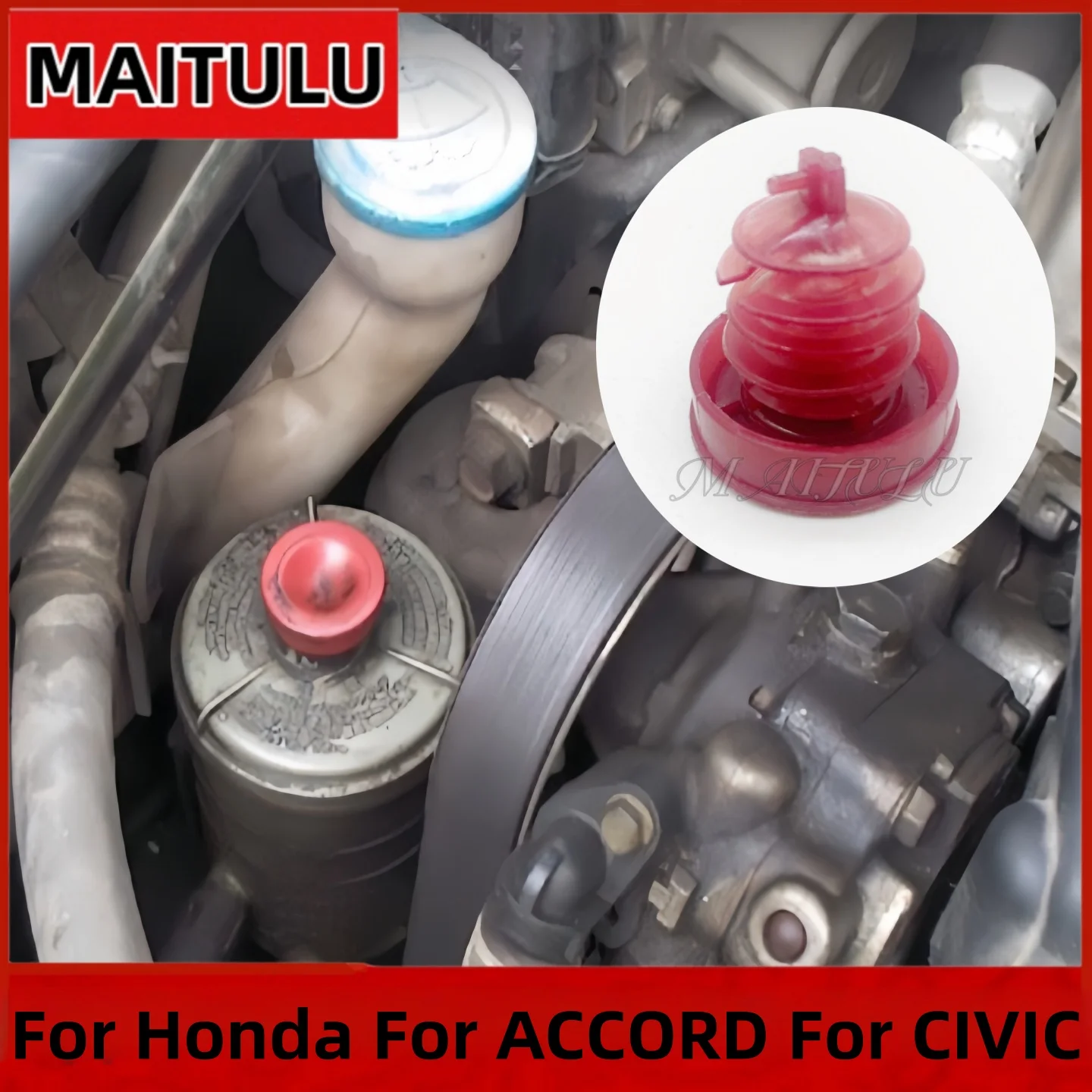 1PCS Power Steering Reservoir Cap For ACURA CL For Honda For ACCORD For CIVIC 53697-SB3 Red Plastic Power Steering Pump Tank Cap
1PCS Power Steering Reservoir Cap For ACURA CL For Honda For ACCORD For CIVIC 53697-SB3 Red Plastic Power Steering Pump Tank Cap
