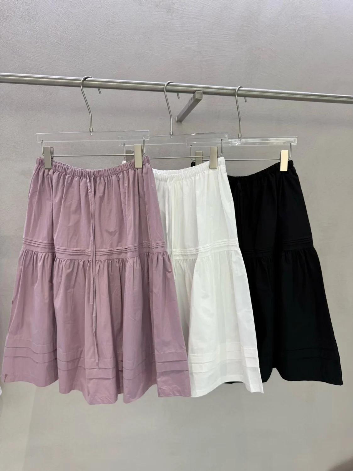Korean Sweet Color Drawstring A-Line Skirt Women High Waist Cotton Blend Five-Quarter Length Umbrella Skirt
Korean Sweet Color Drawstring A-Line Skirt Women High Waist Cotton Blend Five-Quarter Length Umbrella Skirt