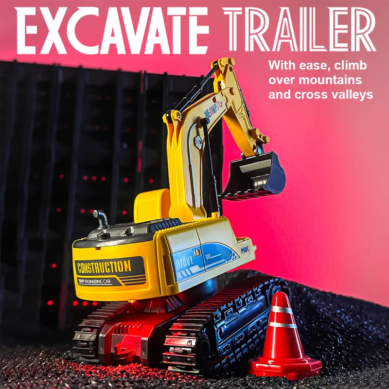 1:24 RC Excavator Dump Truck Model Set 11Channels Engineer Vehicle 2.4G Remote Control Car Radio Controlled Christmas Gifts
1:24 RC Excavator Dump Truck Model Set 11Channels Engineer Vehicle 2.4G Remote Control Car Radio Controlled Christmas Gifts