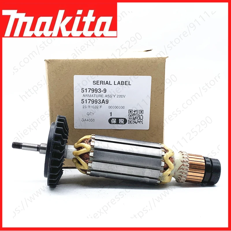 Armature assembly 220V FOR MAKITA GA4550 GA5050 GA4050 GA4050R GA5050R
Armature assembly 220V FOR MAKITA GA4550 GA5050 GA4050 GA4050R GA5050R