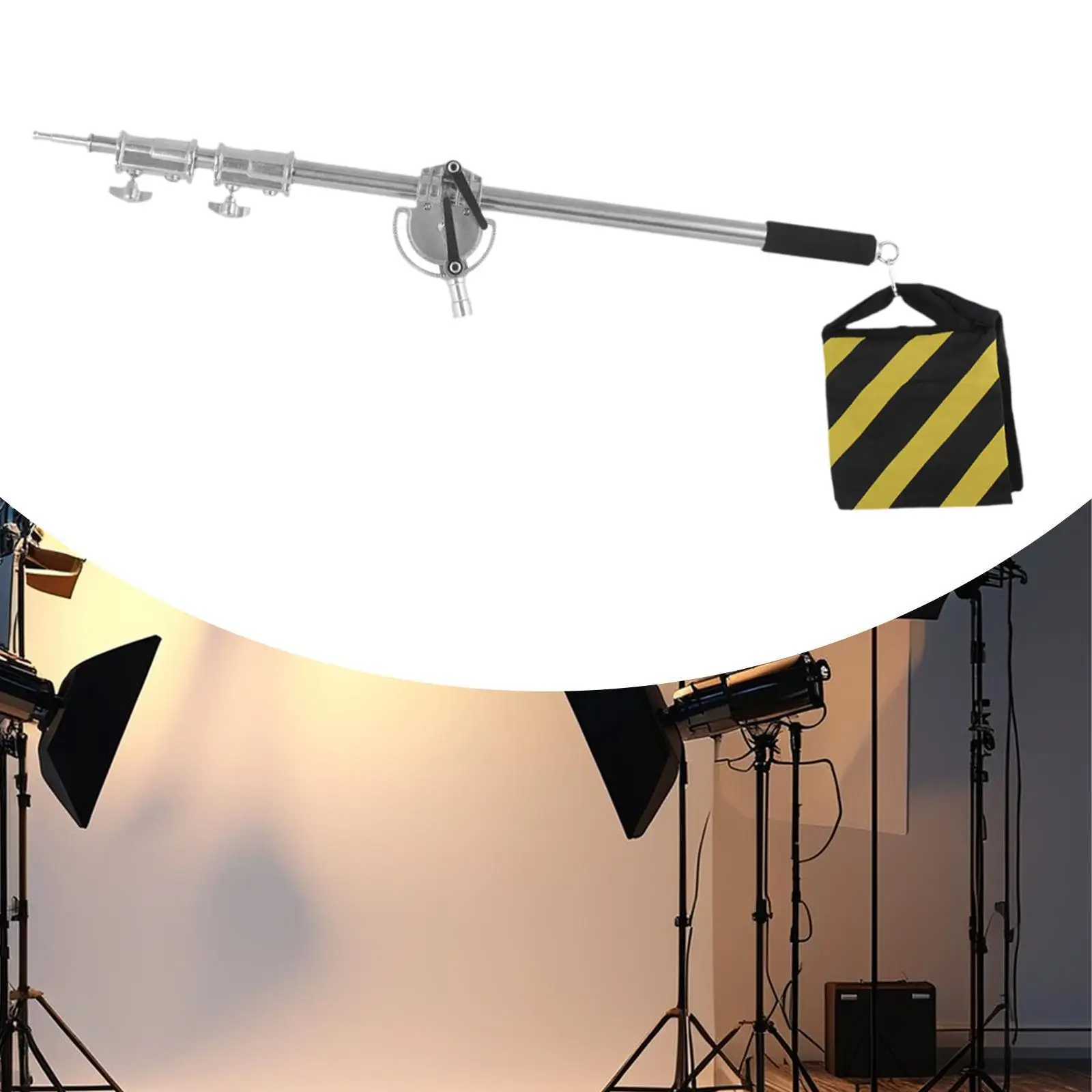 Boom Arm Bar with Sand Bag Photo Studio Boom Arm Flexible Professional Cross Arm Bar Holding Arm Bar for Video Lights Softbox
Boom Arm Bar with Sand Bag Photo Studio Boom Arm Flexible Professional Cross Arm Bar Holding Arm Bar for Video Lights Softbox