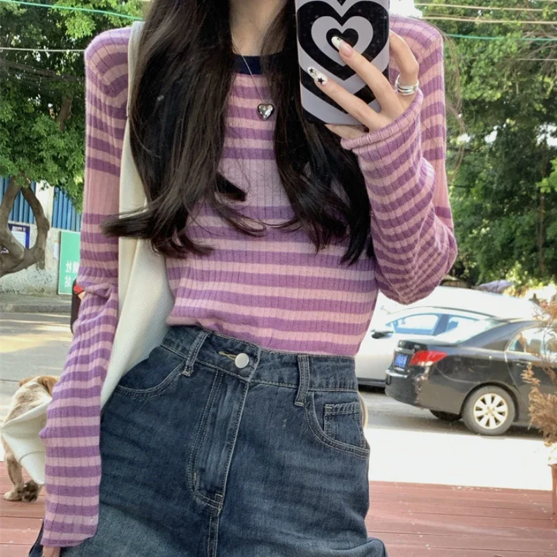 Женские милые свитера для девочек Y2k, осенние модные тонкие универсальные уличные топы в стиле ретро, эстетичные вязаные базовые топы
Женские милые свитера для девочек Y2k, осенние модные тонкие универсальные уличные топы в стиле ретро, эстетичные вязаные базовые топы