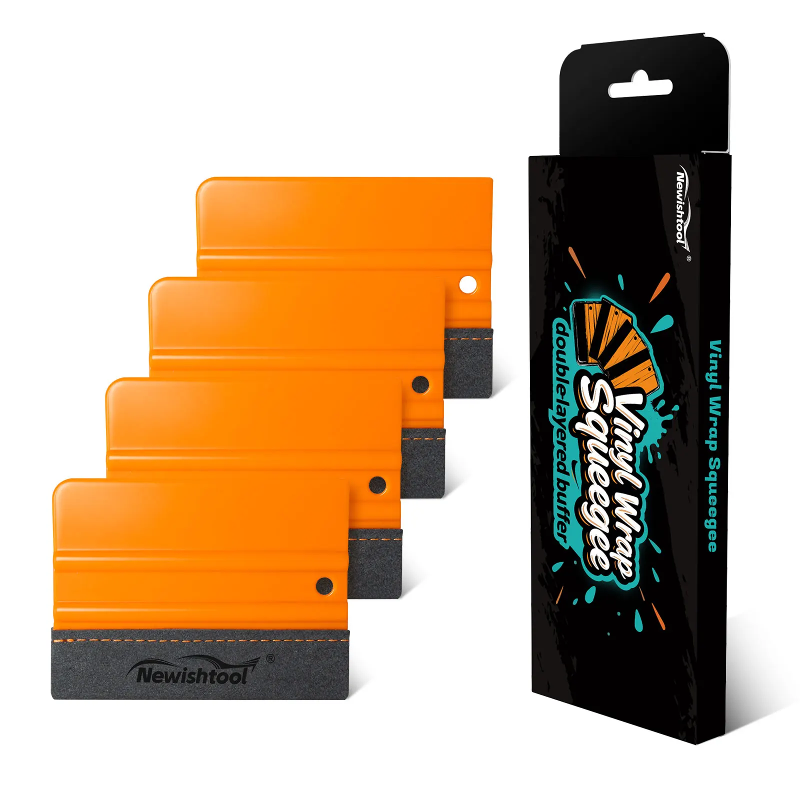 FOSHIO 4pcs/Pack Sewed Edge Plastic Squeegee with Double Layer Suede Felt Orange Hard Card Scraper for Car Wrapping Vinyl Films
FOSHIO 4pcs/Pack Sewed Edge Plastic Squeegee with Double Layer Suede Felt Orange Hard Card Scraper for Car Wrapping Vinyl Films