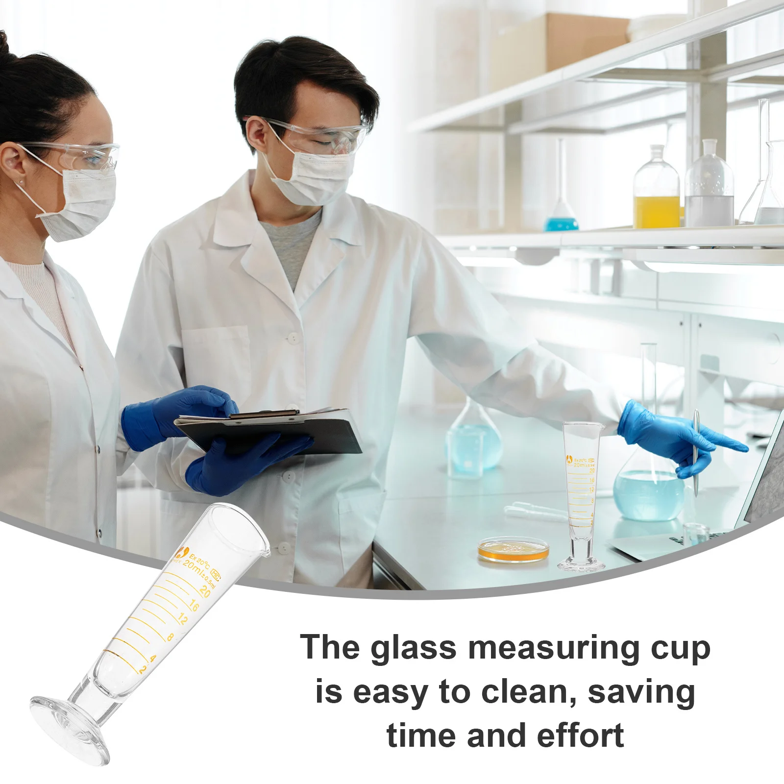 Chemistry Glass Beakers Set Laboratory Measuring Cup Clear Scale Triangular Design Stable Placement Accurate Results
Chemistry Glass Beakers Set Laboratory Measuring Cup Clear Scale Triangular Design Stable Placement Accurate Results
