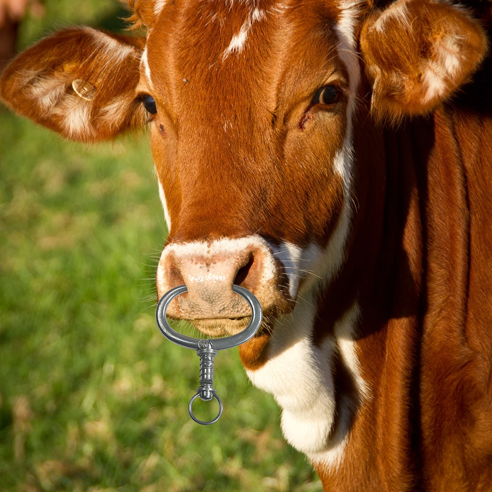Stainless Steel Durable Reusable Cow Pulling Nose Rings for Cattle Livestock Supplies Easy Open Close Spring Design Traction
Stainless Steel Durable Reusable Cow Pulling Nose Rings for Cattle Livestock Supplies Easy Open Close Spring Design Traction