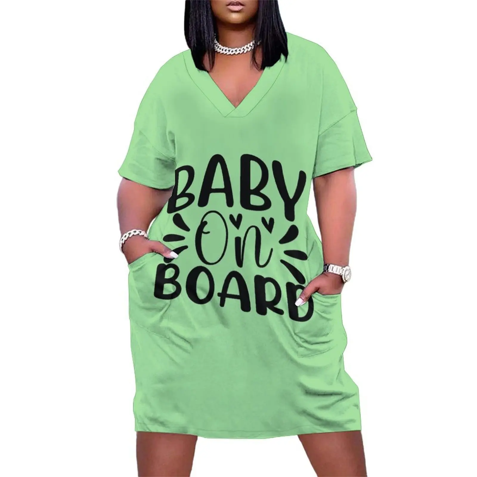 Baby On Board Loose Pocket Dress Long dress dresses with long sleeves elegant guest wedding dress
Baby On Board Loose Pocket Dress Long dress dresses with long sleeves elegant guest wedding dress