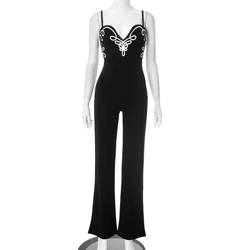 V-neck Sleeveless K25jp043 Slim Fit Jumpsuit Fashionable Women's Casual Sexy Pants
V-neck Sleeveless K25jp043 Slim Fit Jumpsuit Fashionable Women's Casual Sexy Pants