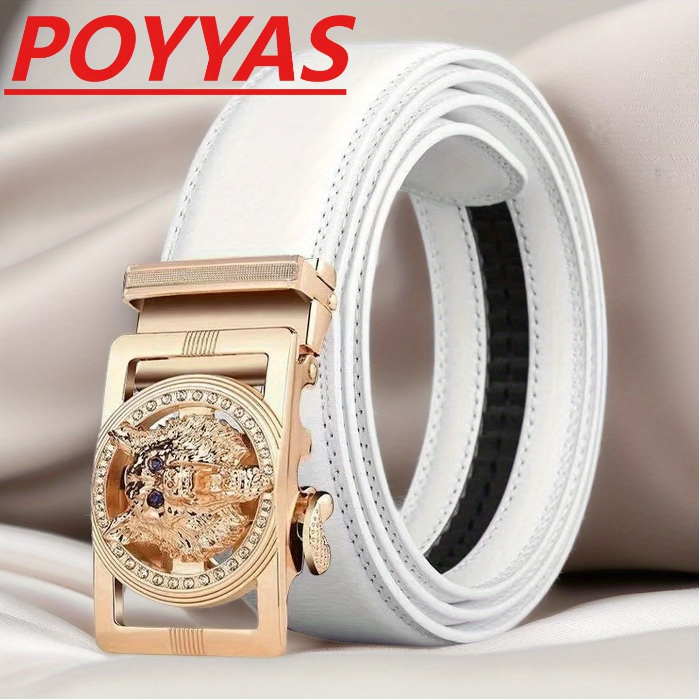 POYYAS Fashion Metal Buckle Belt for Women Men Belt - Alloy Leopard Head Buckle Fashion Daily Decoration Jeans Belt with Automatic Buckle - Perfect Accessory for Business and Casual Accasions Belt
POYYAS Fashion Metal Buckle Belt for Women Men Belt - Alloy Leopard Head Buckle Fashion Daily Decoration Jeans Belt with Automatic Buckle - Perfect Accessory for Business and Casual Accasions Belt