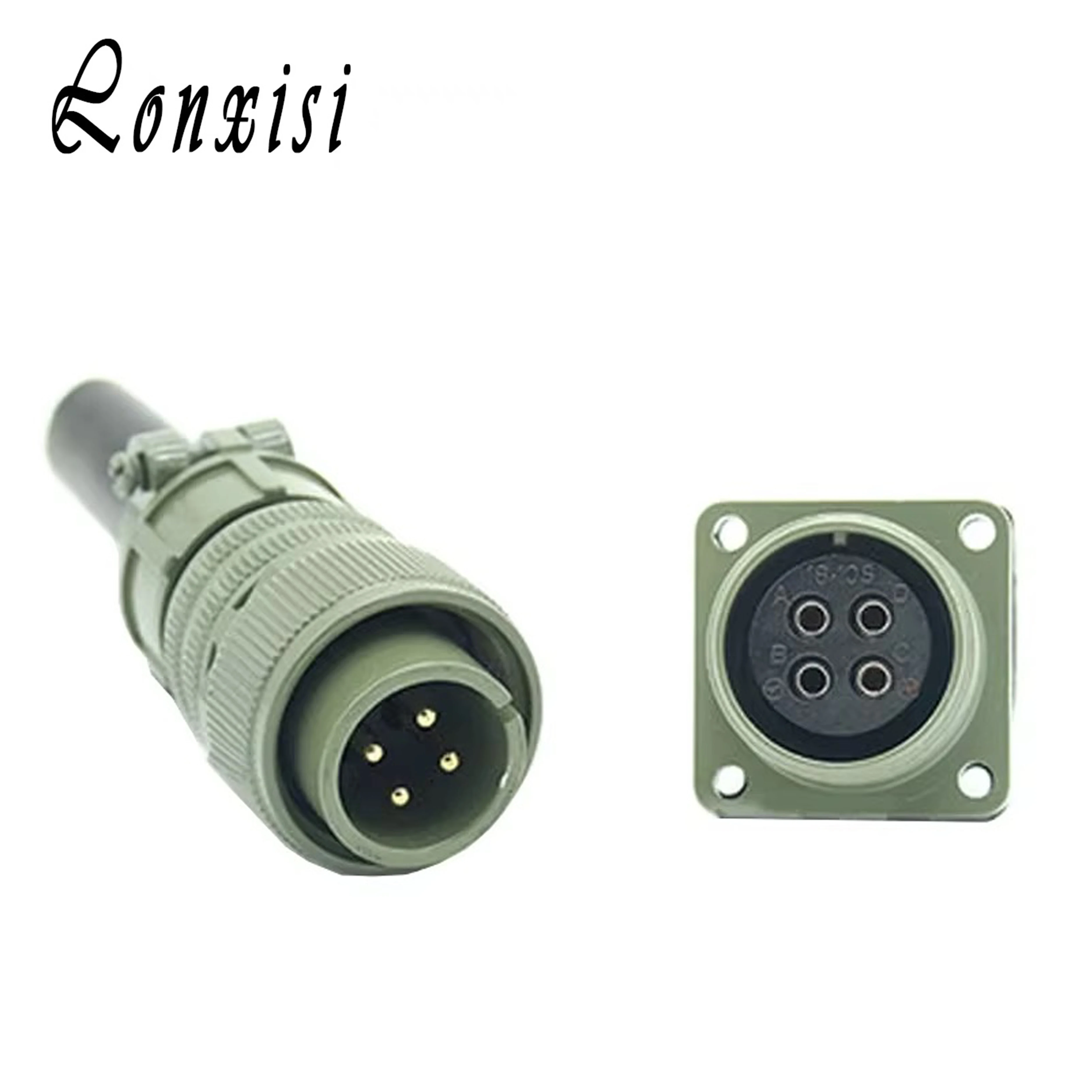 1 Set 4 Pin US Military Standard Aviation Plug MS3108A-14S-2S/P MS3102A Elbow Connector MS5015 Series MS3108A-14S-2P
1 Set 4 Pin US Military Standard Aviation Plug MS3108A-14S-2S/P MS3102A Elbow Connector MS5015 Series MS3108A-14S-2P