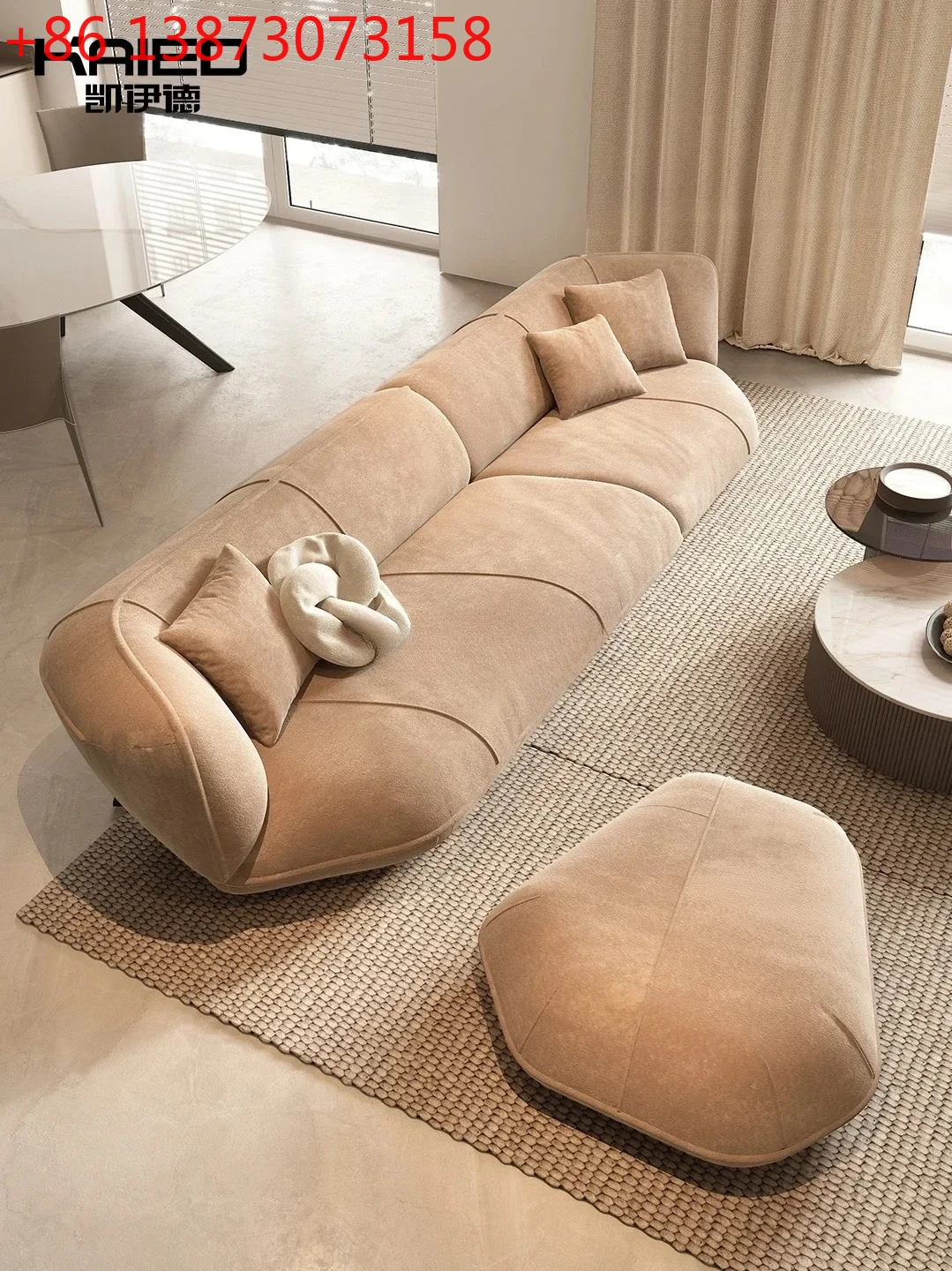 Straight-Row Fabric Sofa, One-Line Living Room, Light Luxury, Japanese Style, Silent Style, Tofu Block, Modern
Straight-Row Fabric Sofa, One-Line Living Room, Light Luxury, Japanese Style, Silent Style, Tofu Block, Modern