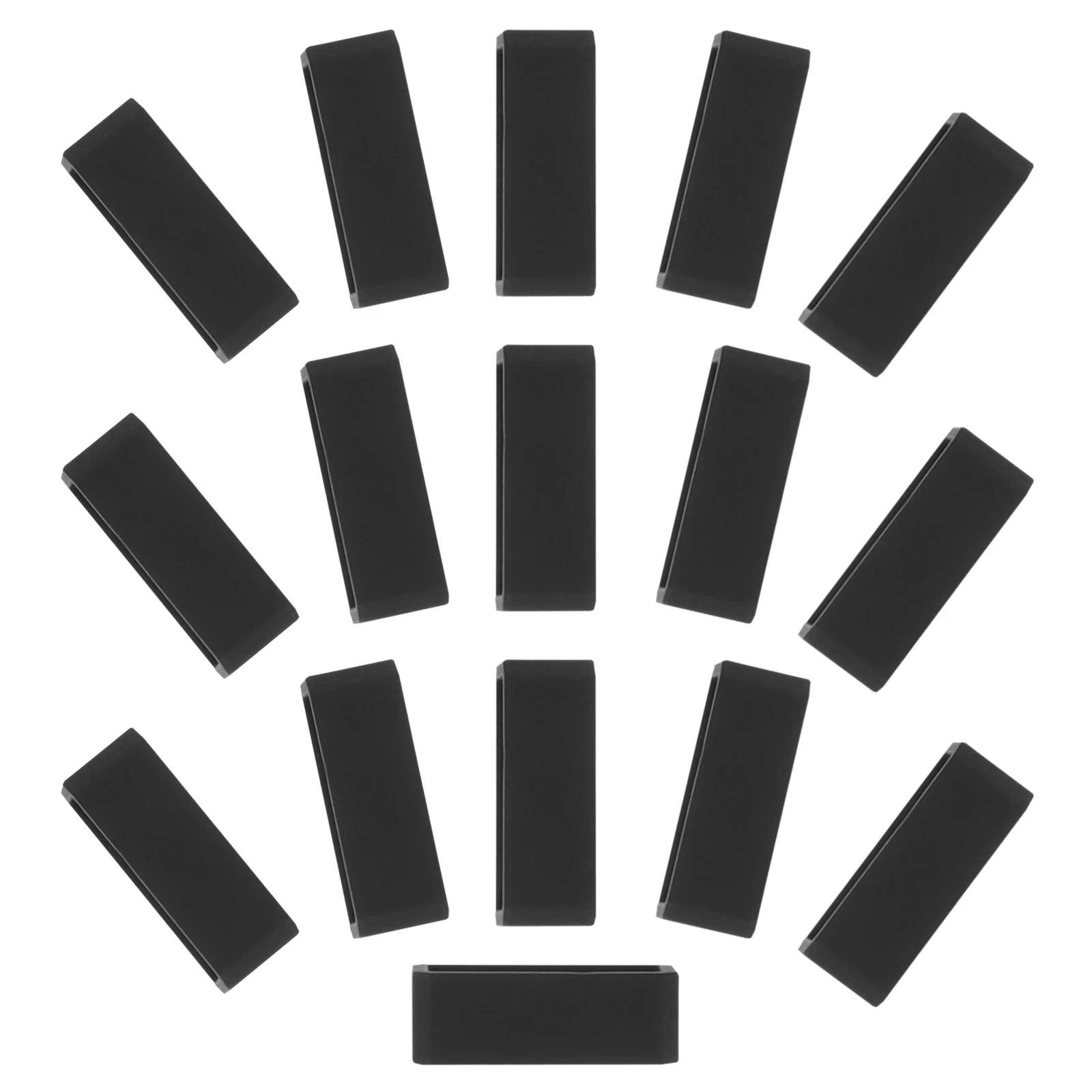 16pcs Silicone Watch Strap Black Replacement Bands Secure Wristband Keeper Universal Fit Smart Watch Accessories
16pcs Silicone Watch Strap Black Replacement Bands Secure Wristband Keeper Universal Fit Smart Watch Accessories