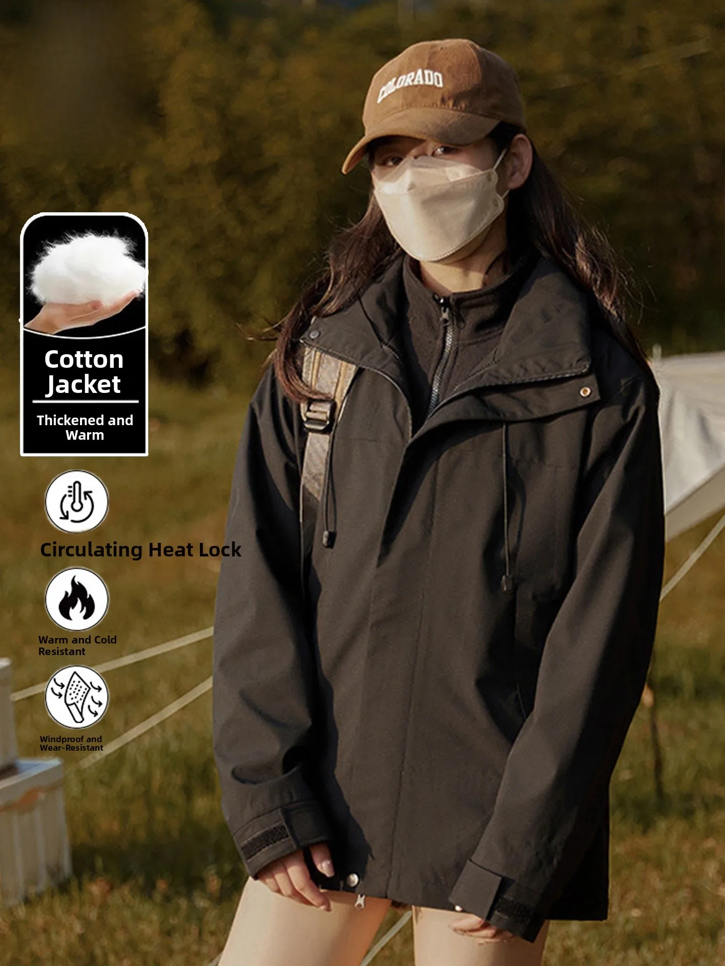 TUCANO Men's Outdoor Sports Sle Tee-in-One Detachable Windproof Jaet Loose Casual Outerwear for Autumn Winter
TUCANO Men's Outdoor Sports Sle Tee-in-One Detachable Windproof Jaet Loose Casual Outerwear for Autumn Winter