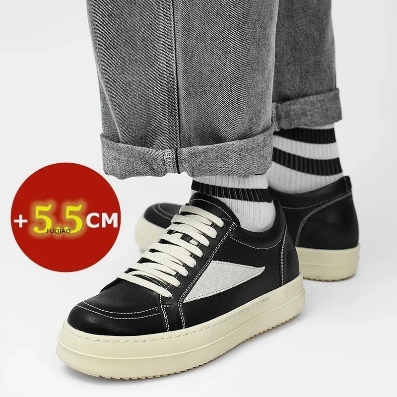Men's Elevator Casual Sneakers Genuine Leather Height Increase Shoes for Men High Quality Comfortable Fashion Lift Sport Shoes
Men's Elevator Casual Sneakers Genuine Leather Height Increase Shoes for Men High Quality Comfortable Fashion Lift Sport Shoes
