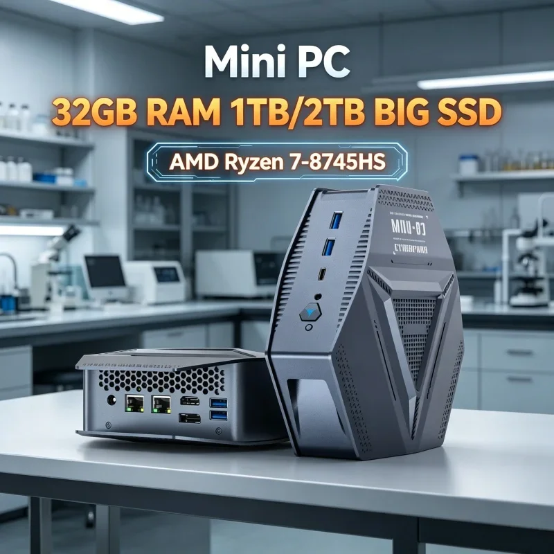 High Performance Gaming Mini PC AMD R7 8745HS Dual 2.5G LAN Port WiFi6 DDR5 Type-C DP Triple Display 4USB3.2 Gaming Desktop Host
High Performance Gaming Mini PC AMD R7 8745HS Dual 2.5G LAN Port WiFi6 DDR5 Type-C DP Triple Display 4USB3.2 Gaming Desktop Host