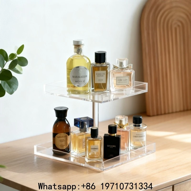 Acrylic Desktop Cosmetics Perfume Storage Rack Double-layer Shelf Bathroom Washstand Dresser Rack Storage Rack
Acrylic Desktop Cosmetics Perfume Storage Rack Double-layer Shelf Bathroom Washstand Dresser Rack Storage Rack