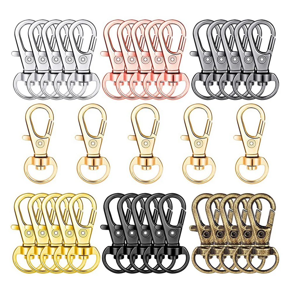 35 Pcs Lobster Keychain Clasp Snap Hook Swivel for Jewelry Clips Hooks Keyrings Clasps
35 Pcs Lobster Keychain Clasp Snap Hook Swivel for Jewelry Clips Hooks Keyrings Clasps