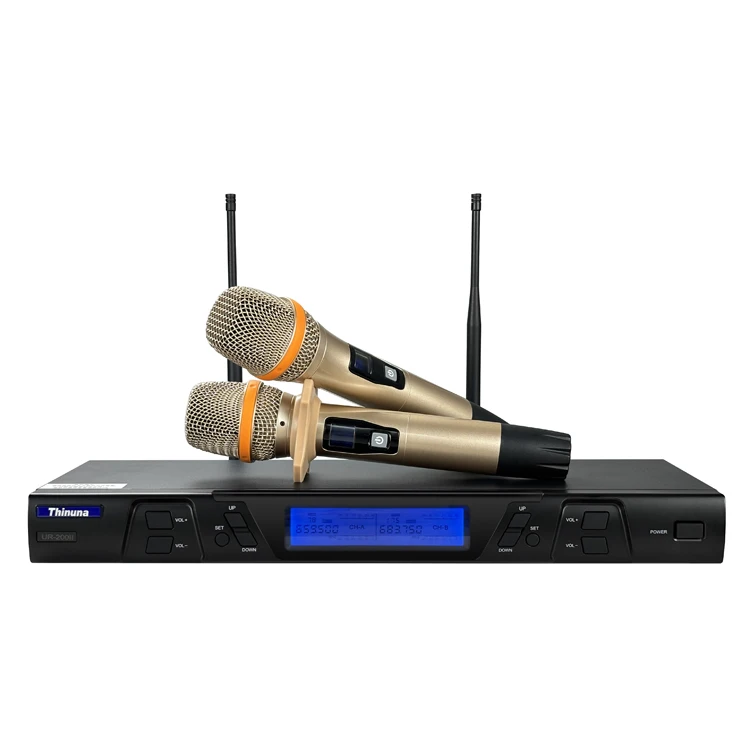 UR-200 II Dual Receiver Design KTV Wireless Microphone UHF Wireless Mic Handheld Microphone for Stage and Karaoke
UR-200 II Dual Receiver Design KTV Wireless Microphone UHF Wireless Mic Handheld Microphone for Stage and Karaoke