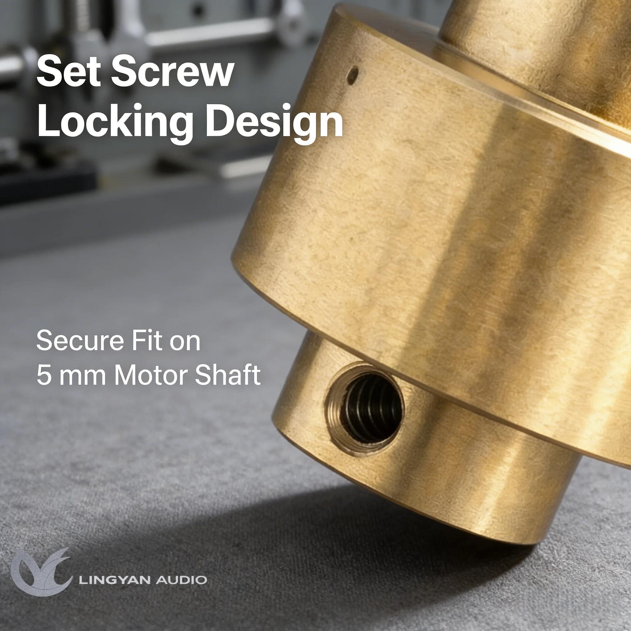 Solid Brass Pulley For Garrard 301, CNC Machined Correct Stepped Profile, 50Hz AC with Secure Set Screw
Solid Brass Pulley For Garrard 301, CNC Machined Correct Stepped Profile, 50Hz AC with Secure Set Screw