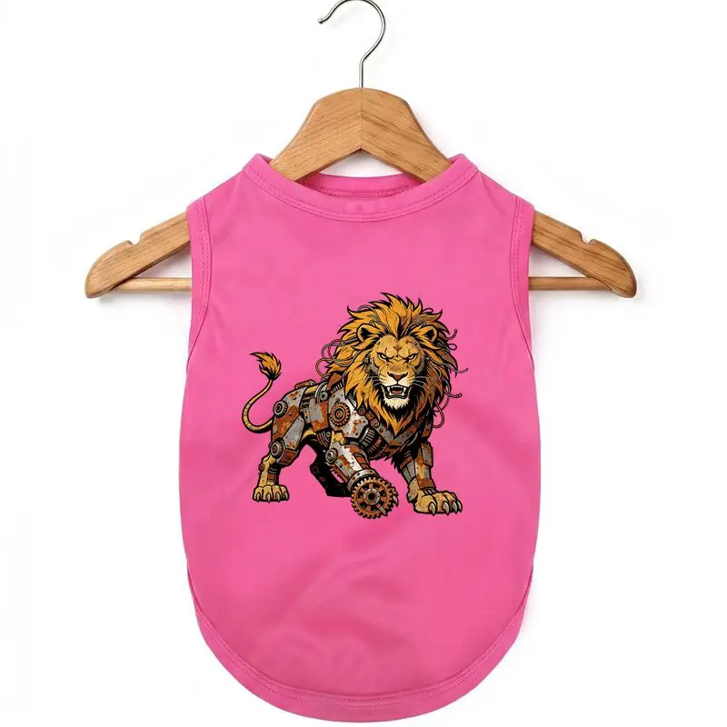 Fashion Dog Vest with Lion Print, Breathable Puppy Shirt for Summer
Fashion Dog Vest with Lion Print, Breathable Puppy Shirt for Summer