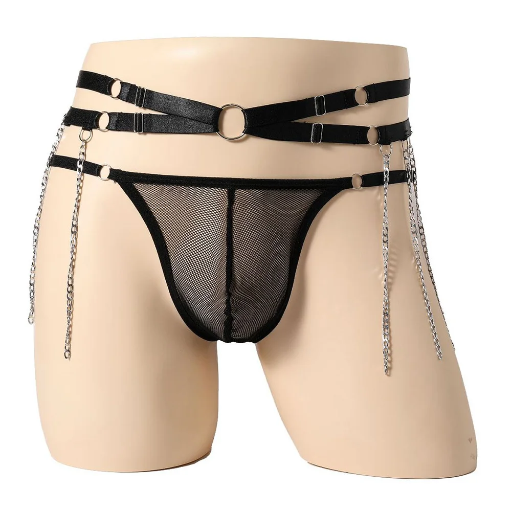 Sexy Men Gay Briefs Mesh See-through Underwear Big Pouch U Convex G-string T-Back Hight Cut Thong Hollow Sissy Erotic Panties
Sexy Men Gay Briefs Mesh See-through Underwear Big Pouch U Convex G-string T-Back Hight Cut Thong Hollow Sissy Erotic Panties