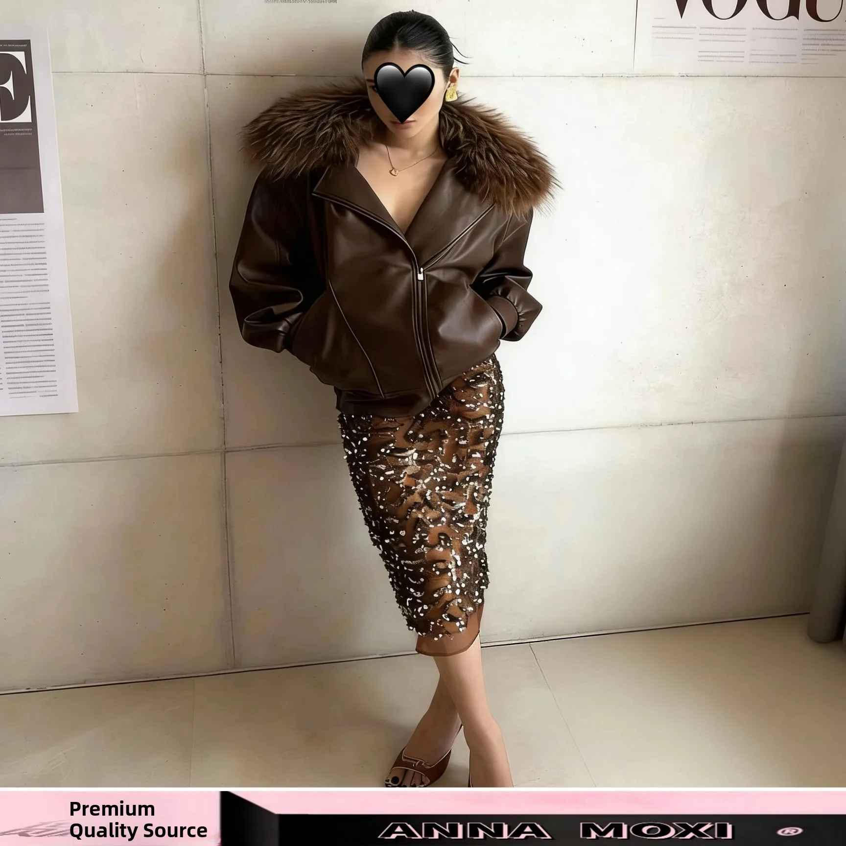 Café Brown Casual Women's Jacket Loose Fit Removable Fur Collar Zipper Closure Long Sleeve Leather Coat for Autumn Season
Café Brown Casual Women's Jacket Loose Fit Removable Fur Collar Zipper Closure Long Sleeve Leather Coat for Autumn Season
