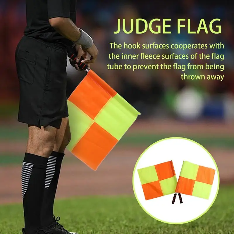 2PCS Football Referee Flag Soccer Judge Referee Linesman Flag For Sports Match Soccer Football Hockey Training Linesman Flag
2PCS Football Referee Flag Soccer Judge Referee Linesman Flag For Sports Match Soccer Football Hockey Training Linesman Flag 