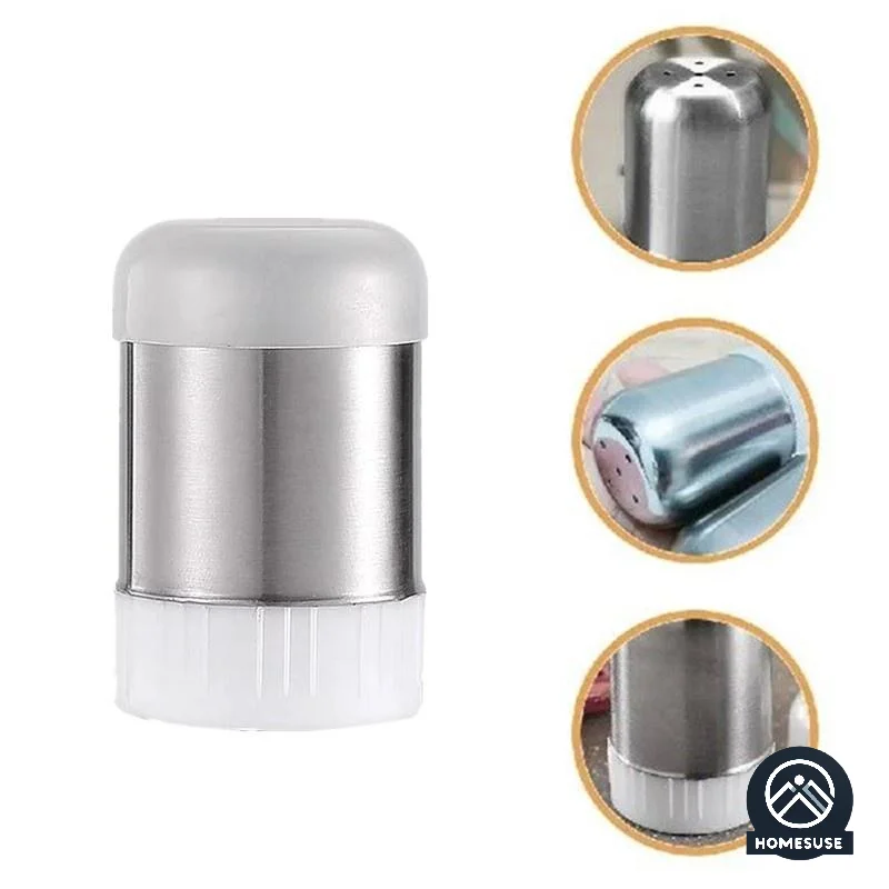 Stainless Steel 5-hole Salt Shaker Portable Mini Seasoning Bottle With Dust Cover Small Pepper Bottle Condiment Jar Kitchen Tool
Stainless Steel 5-hole Salt Shaker Portable Mini Seasoning Bottle With Dust Cover Small Pepper Bottle Condiment Jar Kitchen Tool