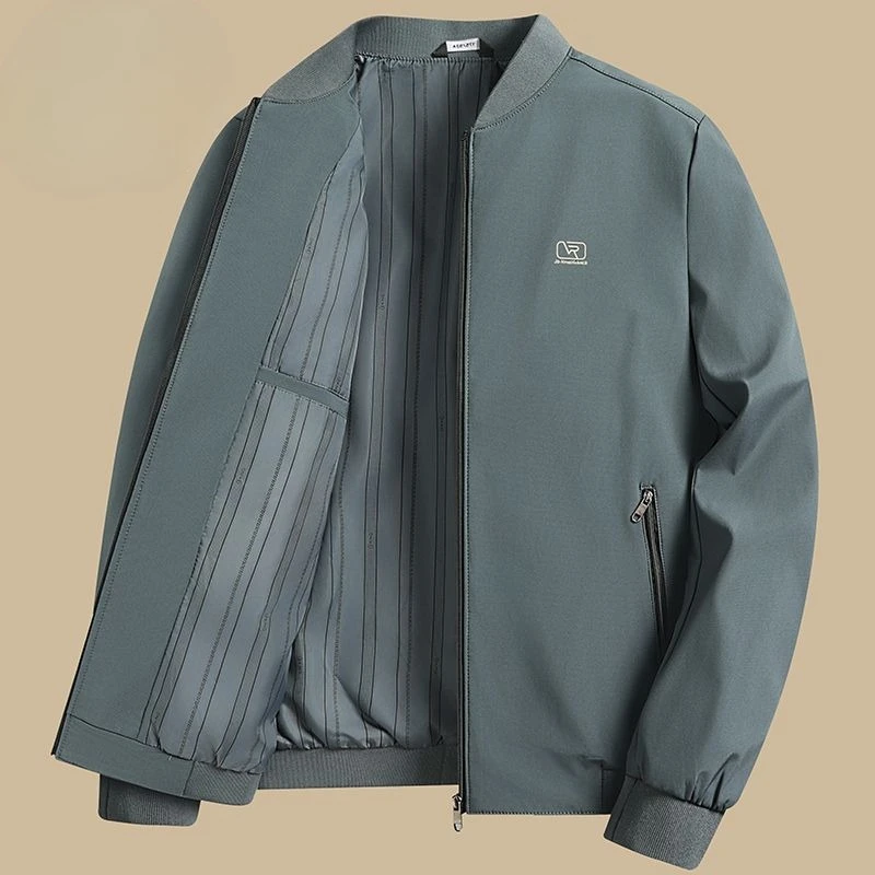 Spring Autumn Men's Coat Bomber Jacket Loose Casual Outerwear Zipper Pocket Stand-up Collar Short Top Business Coat Men Clothing
Spring Autumn Men's Coat Bomber Jacket Loose Casual Outerwear Zipper Pocket Stand-up Collar Short Top Business Coat Men Clothing